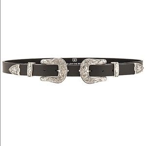 B-Low the Belt Baby Bri Bri Belt BL&SLVR Small